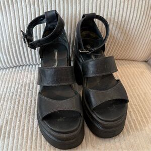 Windsor Smith Match Leather Platform Sandals